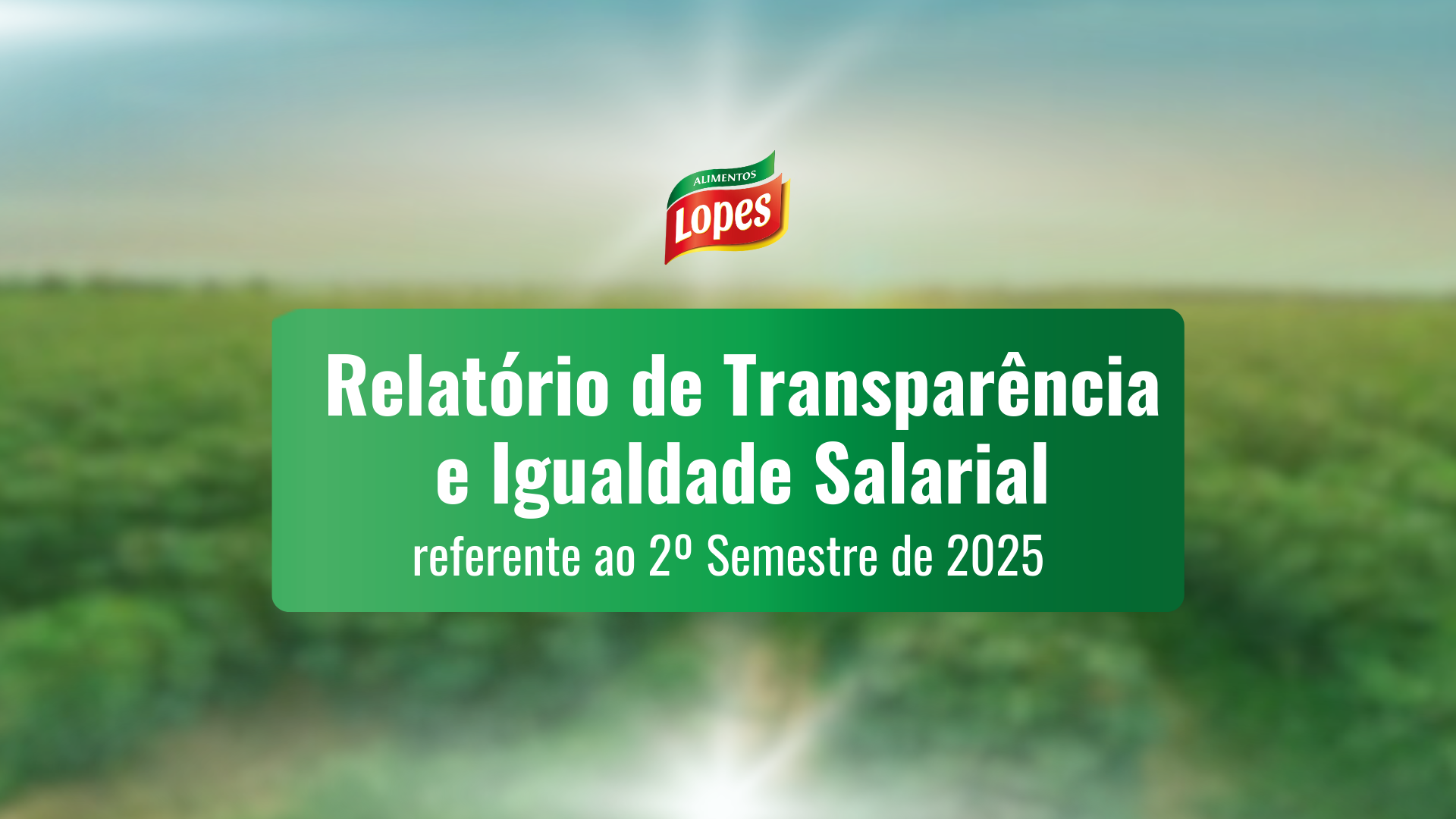 Nossa Jornada de Transparência: Publicamos o Relatório de Igualdade Salarial de Mulheres e Homens – 2º Semestre 2025